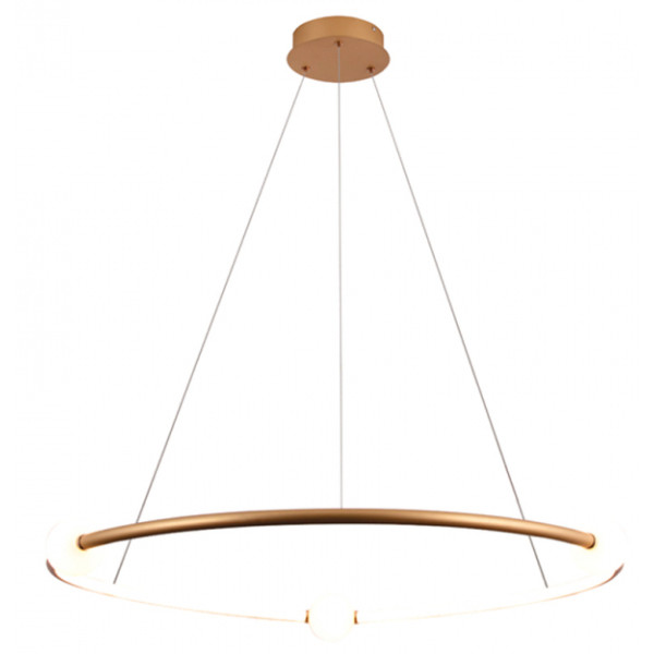 PENDENTE NÉBULA DOURADO E BRANCO (D)87CM 1X35W 3000K 1750LM - DW005SG