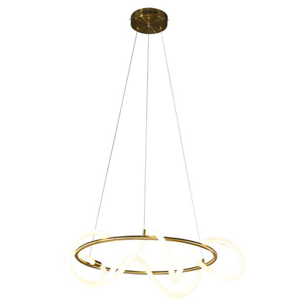 PENDENTE MANTRA DOURADO (D)60CM (A)30CM 1X35W 2700K 2625LM - OC011S