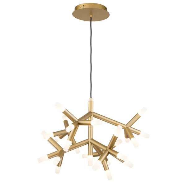 PENDENTE MANACA DOURADO E BRANCO (D)72CM 25X3W 3000K 4500LM - BD003S