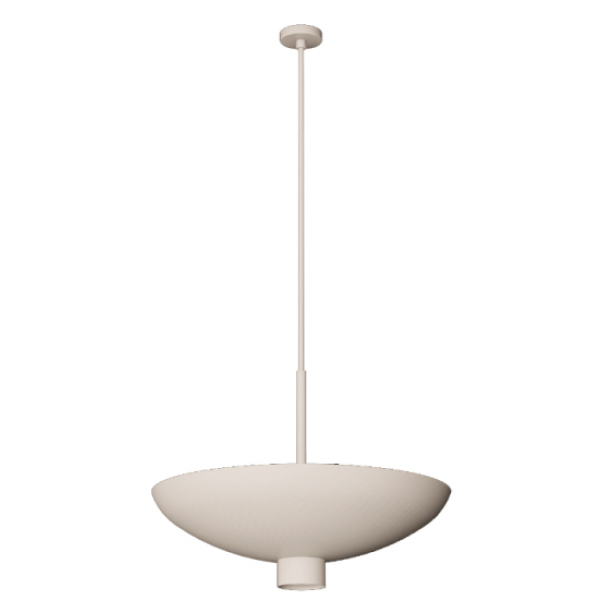 SANN 02 PEND. Ø40CM 1X MR16 (110V-14W) 1200L 3000K – BRANCO