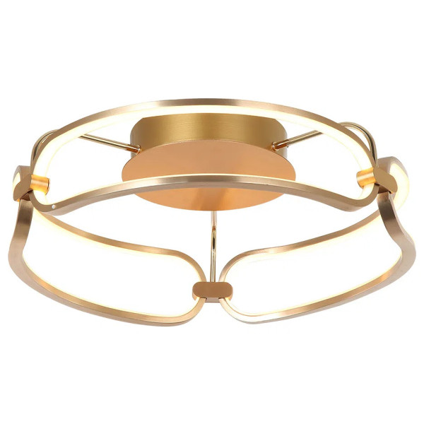 PLAFON DE SOBREPOR LUMINA DOURADO (D)47CM (A)17CM 1X35W 3000K 1750LM - BB016SG