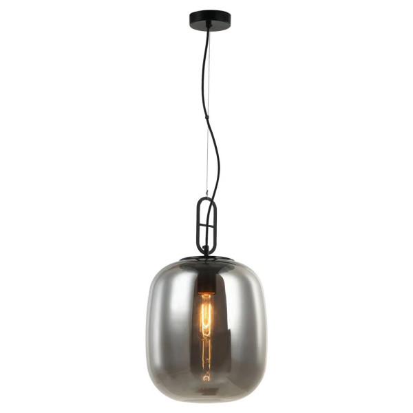 PENDENTE KHAO PRETO E FUME (D)25CM (A)45CM 1XE27 40W - OP060S