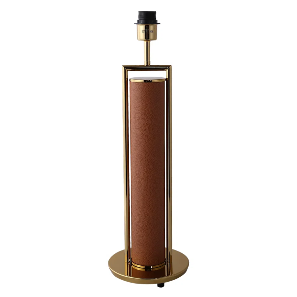 BASE PARA ABAJUR VENETO DOURADO E MARROM (D)20CM (A)60.5CM 1XE27 40W - MI010
