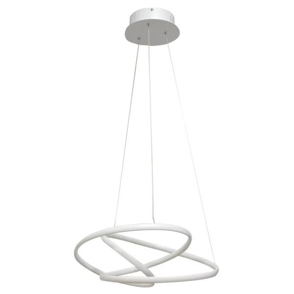 PENDENTE ZIG BRANCO (C)57CM (L)47CM (A)26CM 1X35W 3000K 1800LM - TP001