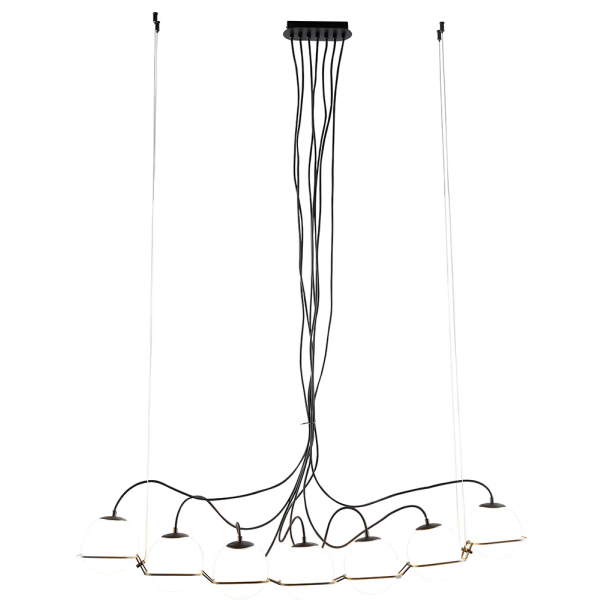 PENDENTE CARLOTA PRETO E BRANCO (C)14CM (L)113CM (A)21.5CM 7XG9 70W - YD011
