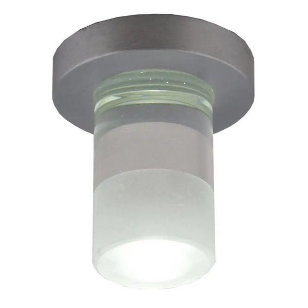 SPOT DE EMBUTIR FINE D 4CM X 6CM 1 X LED 1W 127V / 220V CINZA E TRANSPARENTE - YD262RF
