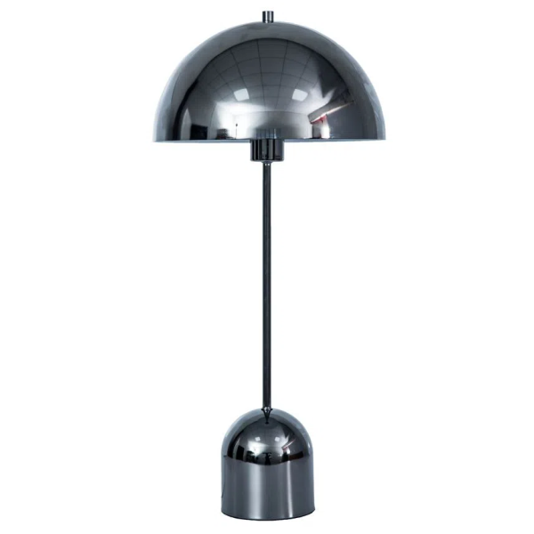 ABAJUR GLO CROMO NEGRO (D)30CM (A)50CM 1XE27 40W - GL014B