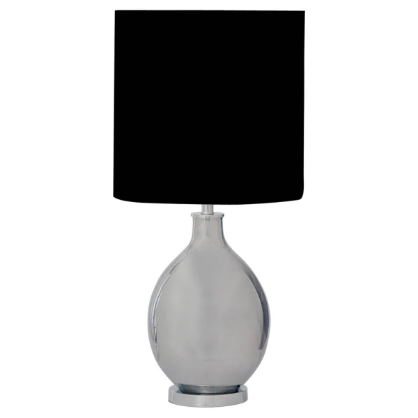 BASE PARA ABAJUR VENETO CROMADO (D)26.2CM (A)51.2CM 1XE27 40W - WR003