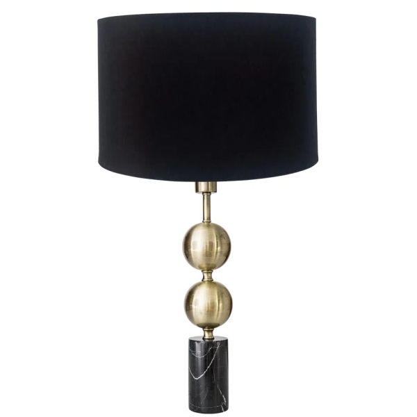 BASE PARA ABAJUR DI BRONZE E PRETO (D)10CM (A)50CM 1XE27 40W - GL011