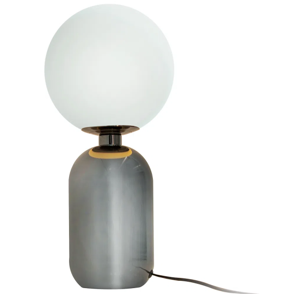 ABAJUR CUÍCA CROMO NEGRO E BRANCO (D)20CM (A)43CM 1XE27 40W - HL020B