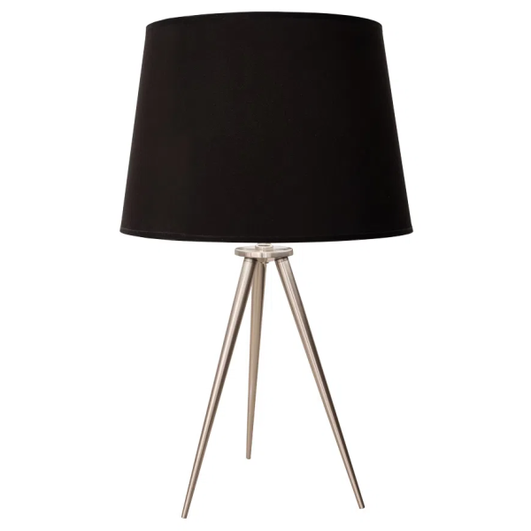 BASE PARA ABAJUR ALLEGRO NIQUELADO (D)26CM (A)42CM 1XE27 40W - GL013N