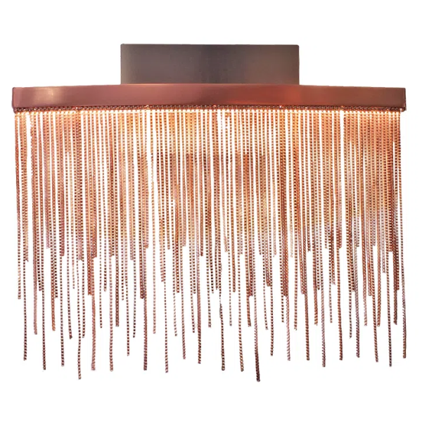 ARANDELA VOILE ROSE GOLD (C)32CM (L)8CM (A)26CM 1X8W 3000K 400LM - BB017