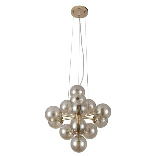 PENDENTE VINHA DOURADO E CONHAQUE (D)45CM (A)45CM 14XG9 98W - QT001G