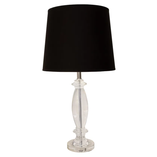 BASE PARA ABAJUR SCENT CROMADO E TRANSPARENTE (D)16CM (A)53CM 1XE27 40W - XL1339