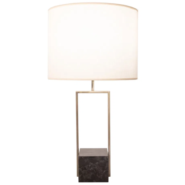 BASE PARA ABAJUR QUADRATTO BRONZE E PRETO (C)13CM (L)15CM (A)50CM 1XE27 40W - GL020G