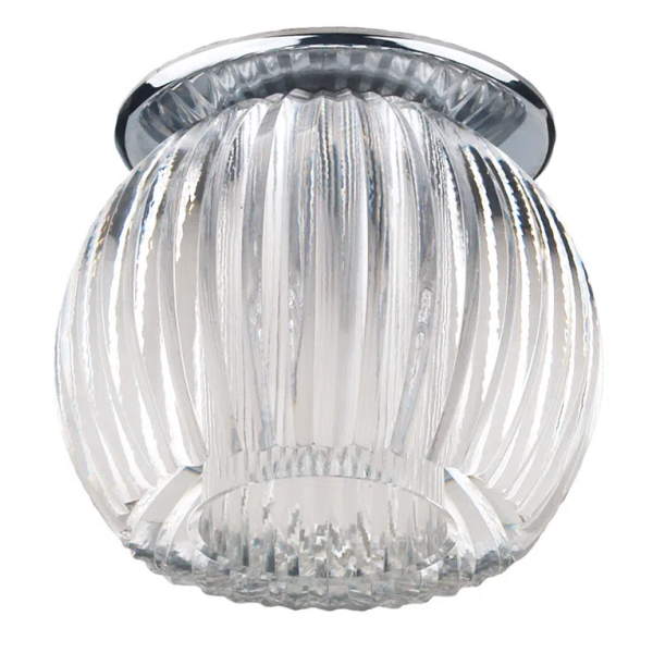 SPOT DE EMBUTIR D 9CM X 7.5CM 1XG9 127V / 220V CROMADO E TRANSPARENTE - YD1088