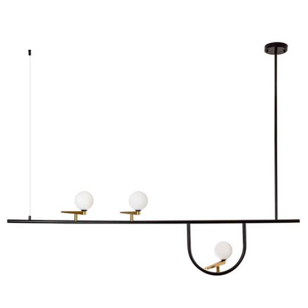 PENDENTE BEM-TE-VI PRETO E DOURADO (C)156CM (A)30CM 3XG9 75W - TR007