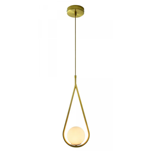 PENDENTE PINGO BRONZE E BRANCO (D)18CM (A)49CM 1XG9 25W - TR001