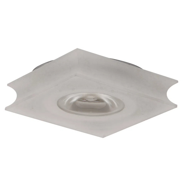 SPOT DE EMBUTIR GLOW 6CM X 6CM X 4CM 3 X LED 1W 127V / 220V ACETINADO E TRANSPARENTE - YD234QC