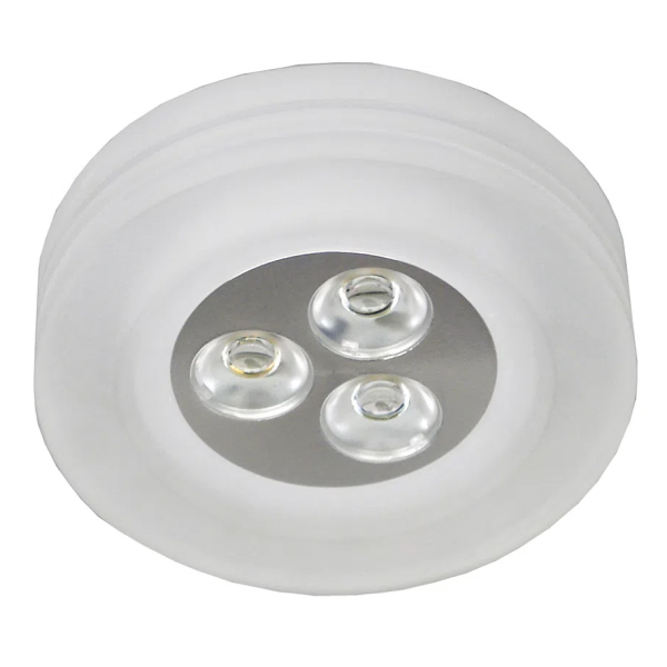 SPOT DE EMBUTIR GLOW D 9CM X 5CM 3 X LED 1W 127V / 220V ACETINADO - YD227RF
