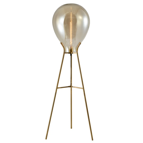 COLUNA CAJU BRONZE E CONHAQUE (D)30CM (A)154CM 1XE27 40W - RZ004G