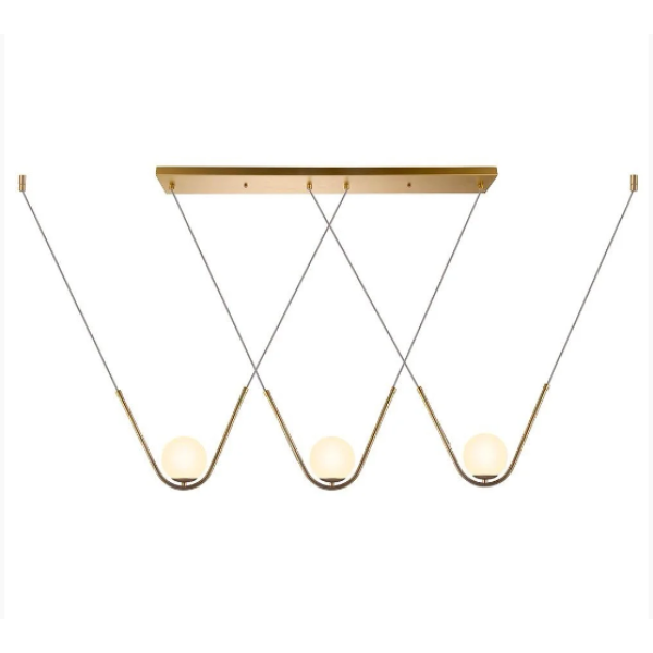 PENDENTE OSCAR DOURADO E BRANCO (C)12CM (L)108CM (A)25CM 3XG9 75W - HP001