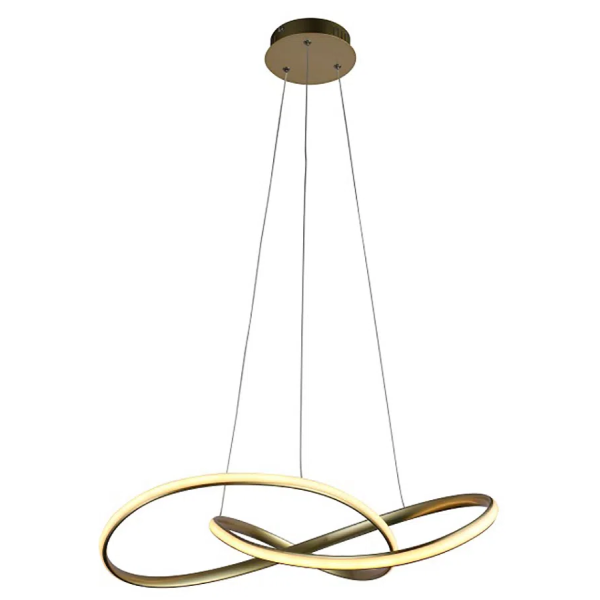 PENDENTE ATOM DOURADO (D)63CM (A)15CM 1X36W 3000K 1188LM LED