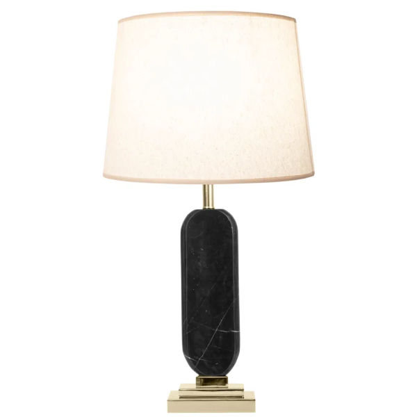 BASE PARA ABAJUR PIETÁ PRETO E DOURADO (C)16CM (L)1CM (A)5CM 1X40W E27