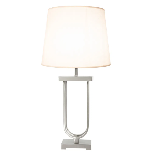 BASE PARA ABAJUR TASA NICKEL (C)2CM (L)13CM (A)55CM 1X40W E27