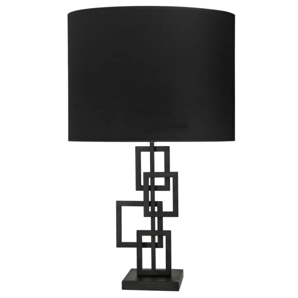 BASE PARA ABAJUR BALANCE PRETO (C)19CM (L)16CM (A)48CM 1X40W E27