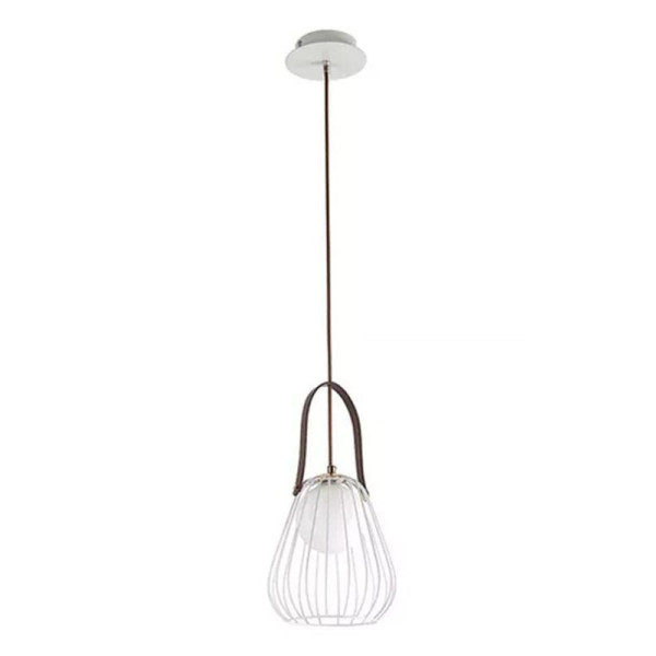 PENDENTE LAMP DOURADO E BRANCO (D)18CM (A)22CM 1XG9 40W - ML002W