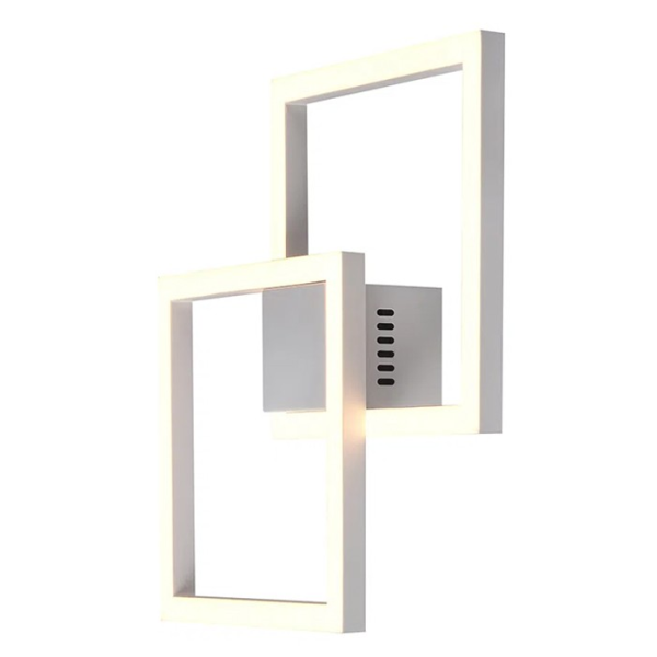ARANDELA / PLAFON TEC BRANCO (C)41CM (L)41CM (A)4CM 1X45W 3000K 2450LM - GD010W