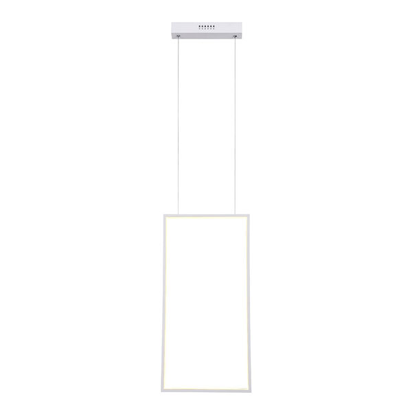 PENDENTE TEC BRANCO (C)60CM (L)30CM (A)2CM 1X32W 3000K 1810LM - GD015W