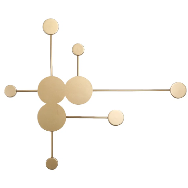 ARANDELA ELO DOURADO (C)89CM (L)74CM (A)6CM 3X5W + 3X3W 3000K 1200LM - DY003