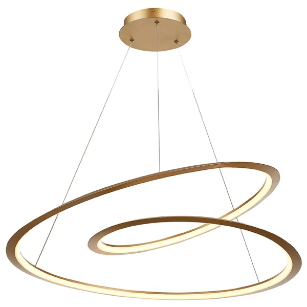 PENDENTE INFINI DOURADO (D)79CM 1X61W 3000K 1800LM LED