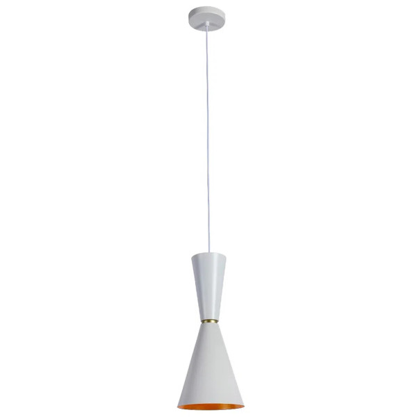 PENDENTE SET BRANCO E DOURADO (D)18CM (A)41,5CM 1X40W E27