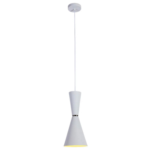 PENDENTE SET BRANCO E NICKEL (D)18CM (A)41,5CM 1X40W E27