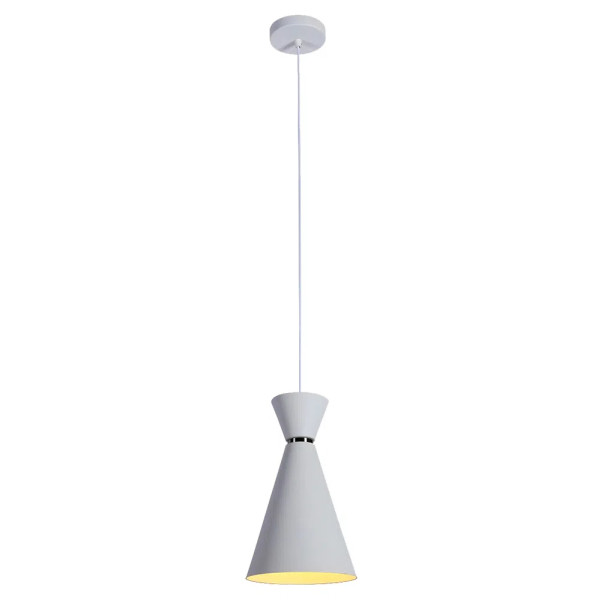 PENDENTE SET BRANCO E NICKEL (D)18CM (A)3.5CM 1X40W E27