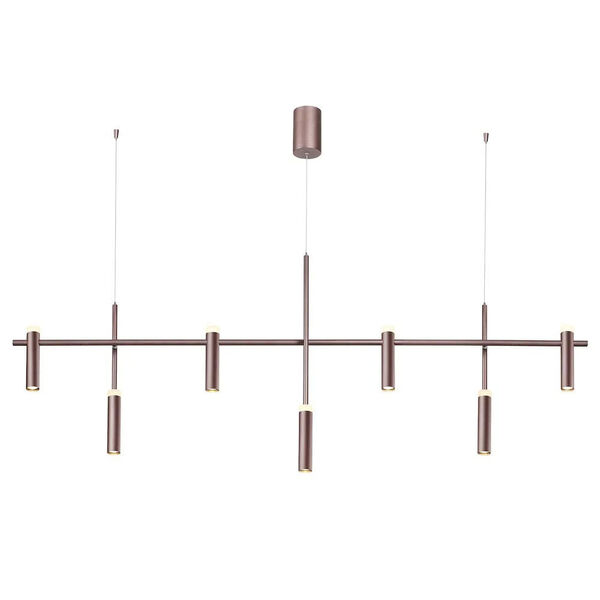 PENDENTE ARCHI BRONZE (C)174CM (L)16CM (A)70CM 7X7W 3000K 3640LM - CD001M