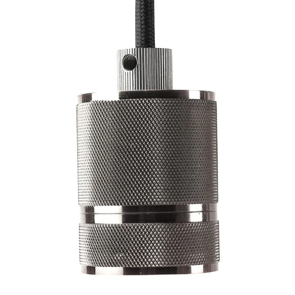PENDENTE SOCKET D 5CM X 6CM 1XE27 127V / 220V CROMADO - DA002C