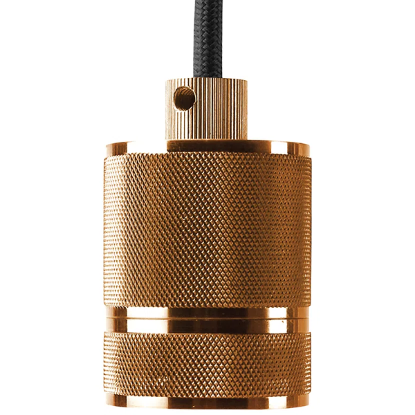PENDENTE SOCKET D 5CM X 6CM 1XE27 127V / 220V COBRE - DA002A