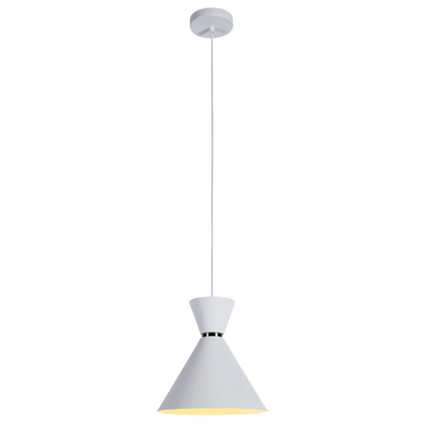 PENDENTE SET BRANCO E NICKEL (D)23CM (A)23CM 1X40W E27