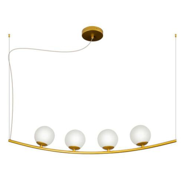 PENDENTE OSCAR DOURADO E BRANCO (C)12CM (L)100CM (A)17CM 4XG9 100W - HP002