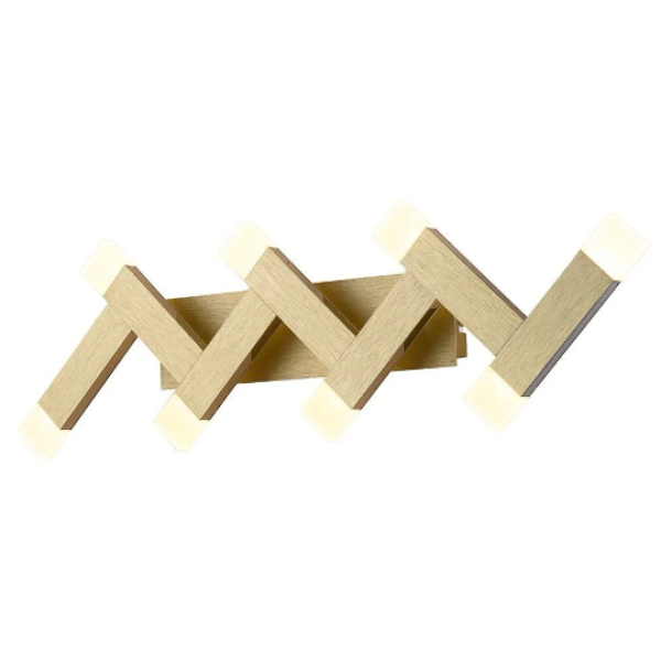 ARANDELA SARAU DOURADO (C)7CM (L)62CM (A)19CM 8X2W 3000K 850LM - HS003