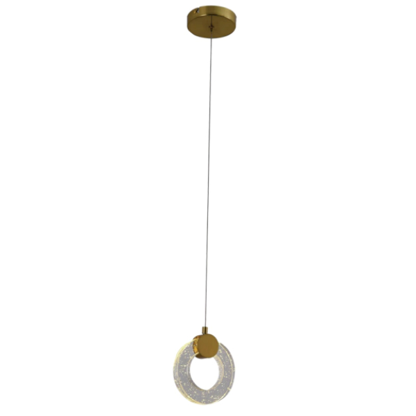 PENDENTE OGGI DOURADO (D)15CM 2X3W 2700K 450LM - OC014