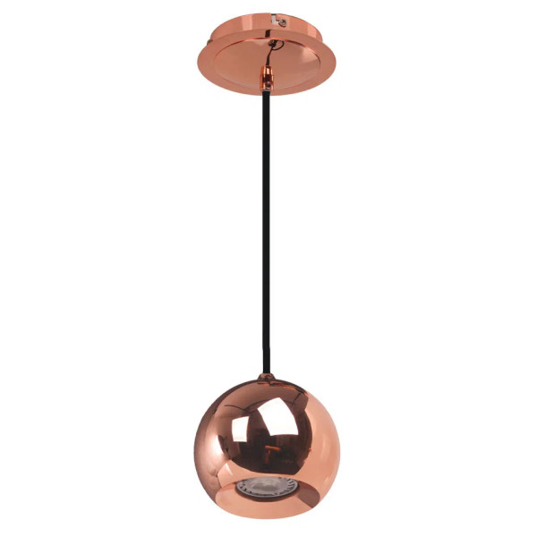 PENDENTE PIN D 12CM X 11.5CM 1XGU10 127V / 220V COBRE - FH015A