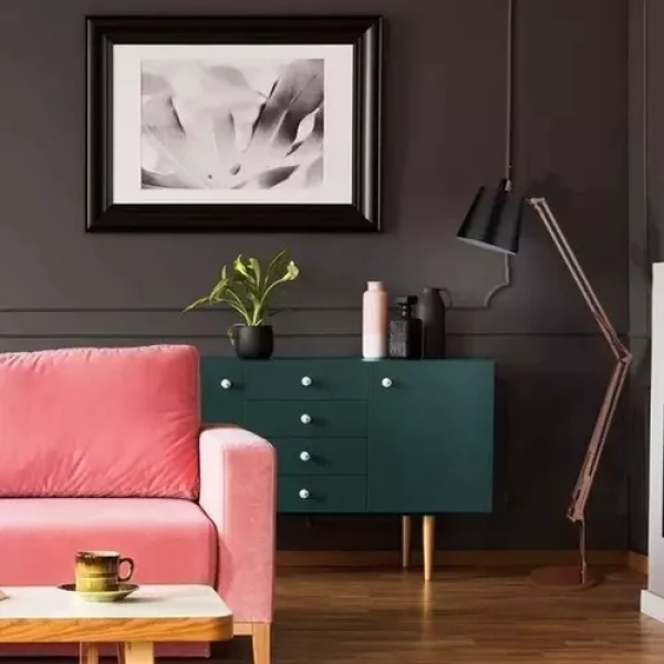 COLUNA SCOPE COBRE E PRETO (D)30CM (A)182CM 1XE27 40W - HU4002A