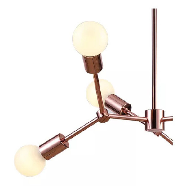 PENDENTE LEBLON ROSE GOLD (D)75CM (A)123CM 7XE27 280W - RM002R