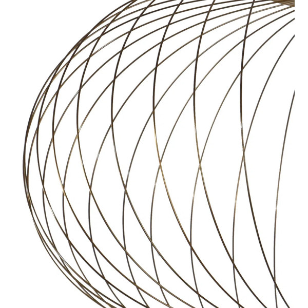 PLAFON DE SOBREPOR LANTERNA DOURADO E BRANCO (D)40CM (A)25CM 1X12W 3000K 60 - HC011