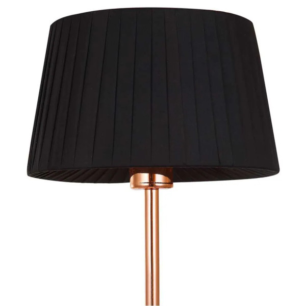 ABAJUR BAJU COBRE E PRETO (D)25CM (A)40CM 1XE27 40W - OP049TS